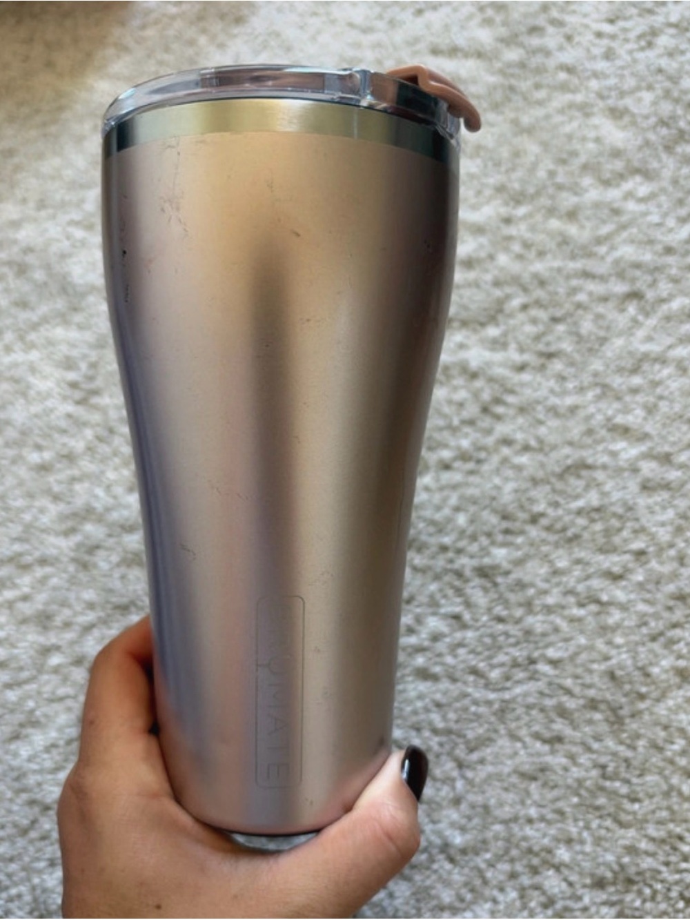 BRUMATE Insulated Travel Tumbler - Rose Gold Stainless Steel
